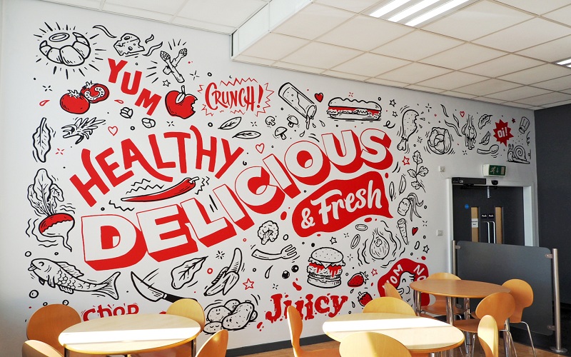 custom wall branding in Pakistan